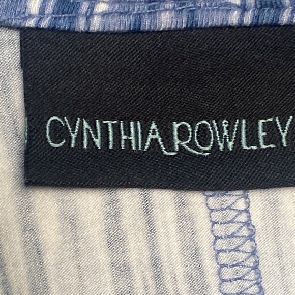 Cynthia Rowley Blue & White Printed Skirt Rayon Spandex Blend Size S - Picture 5 of 9